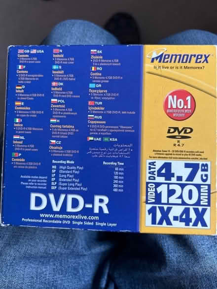 Photo of free DVD-R recording discs (Woodley RG5) #2
