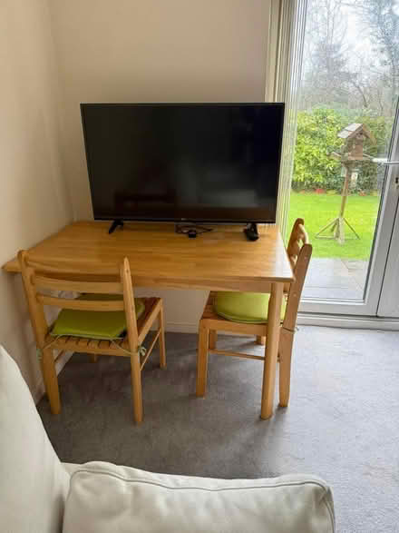 Photo of free Trable and two wooden chairs (Stoke Gifford) #1