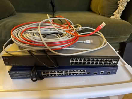 Photo of free two gigabit switches, some cables (near Tartan/ Jockvale) #1