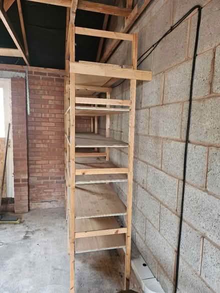 Photo of free Wooden shelving unit for garage etc (Rubery B45) #2