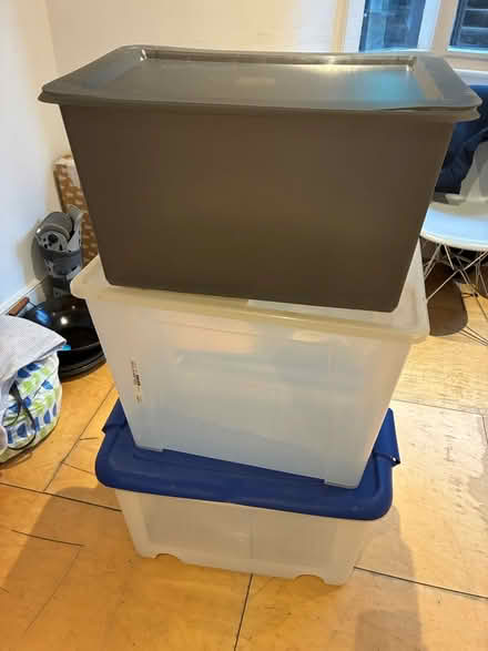 Photo of free Four large storage boxes (Homerton E5) #1