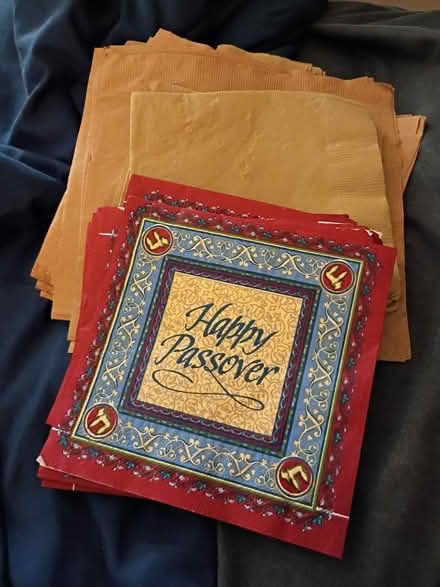 Photo of free Passover Seder Napkins (Birdland) #1