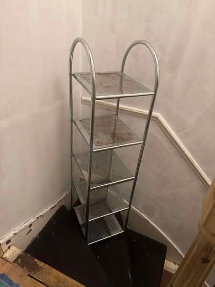 Photo of free Tall Metal Shelving Unit (Woodside SE25) #1