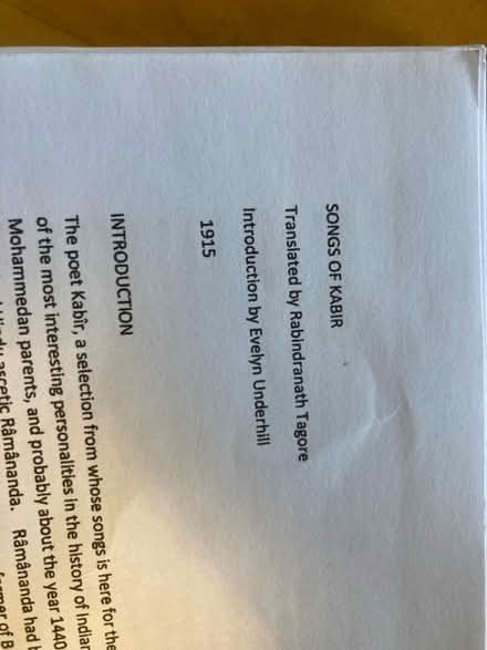 Photo of free Songs of Kabir (Crockerton, BA12) #2