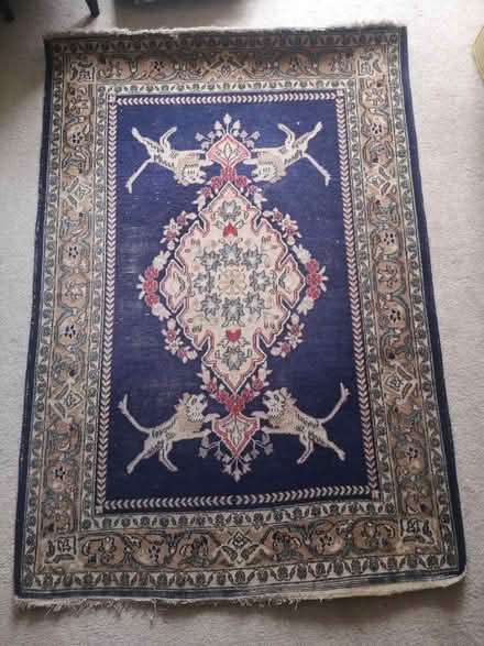 Photo of free Wool blue rug (SE21) #1