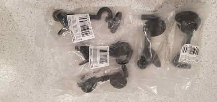 Photo of free 5 black cabin hooks (Wokingham RG40) #1