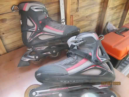 Photo of free “Rollerblade” in line skates with spares (Bixley IP5) #4