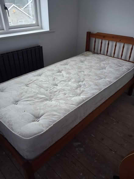 Photo of free Single bed and mattress (Calver S32) #1