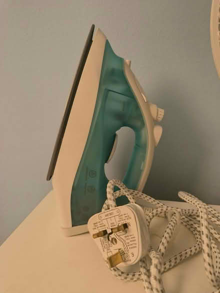 Photo of free Tabletop ironing board with iron (Borehamwood) #1