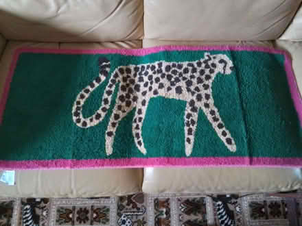 Photo of free Green/pink NEXT leopard bath mat (Fords Farm RG31) #1