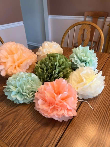 Photo of free Large paper flowers (Newark, Old Baltimore Pike) #2