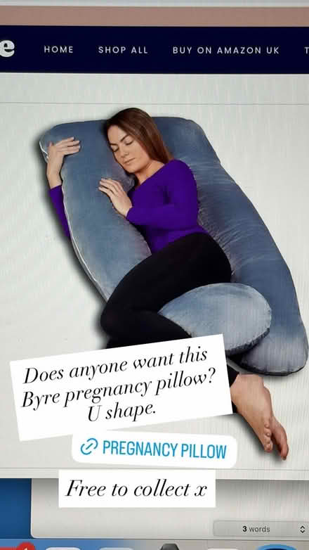 Photo of free Pregnancy pillow (Harrow HA7) #1
