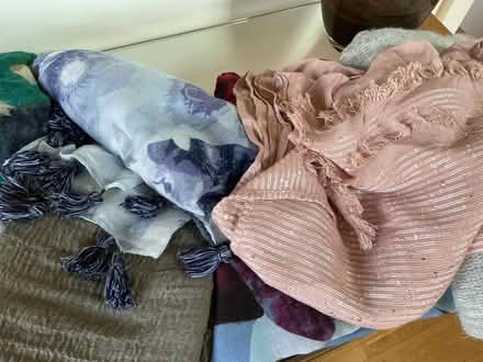 Photo of free Colourful lot 20 ladies scarves, wraps, neck, head (BT10) #3