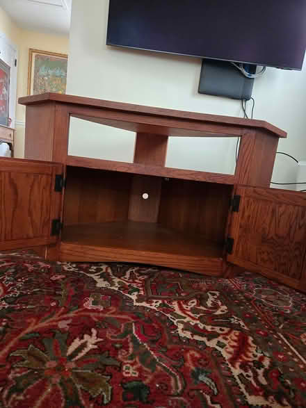 Photo of free TV Console Oak (Sherman Ave. Frederick City.) #2