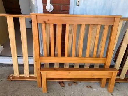 Photo of free Single wooden bed (Bucknell SY7) #3