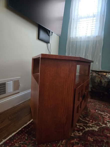 Photo of free TV Console Oak (Sherman Ave. Frederick City.) #4