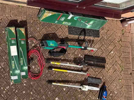 Photo of free Bosch hedge trimmer and pole saw - for spares or repair (Lower Earley RG6) #1