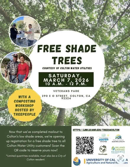 Photo of free Shade Trees in Colton (Veterans Park Colton) #1