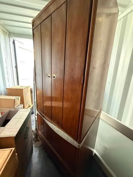 Photo of free Large solid wood armoire (Clements) #1