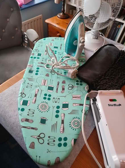Photo of free Tabletop ironing board with iron (Borehamwood) #2