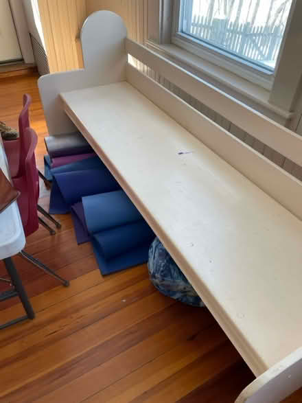 Photo of free Long white bench (Littleton MA) #1