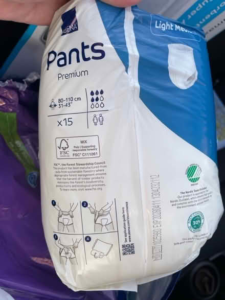 Photo of free bed pads & padded pants (Banks, PR9) #2