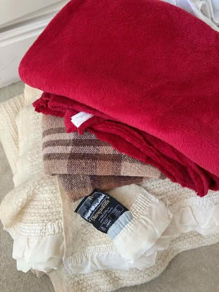 Photo of free 2 cellular wool blankets + others (Malvern WR14) #1