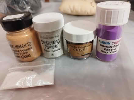 Photo of free Embossing powders (Shenley Lodge MK5) #1