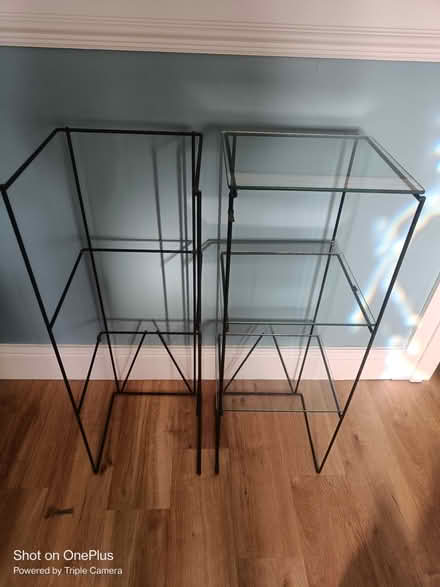 Photo of free Glass/metal display shelving (Tilehurst (RG31)) #1
