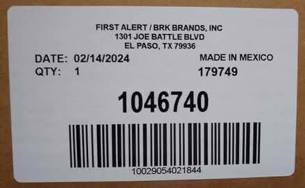 Photo of free Unused First Alert smoke alarm #1