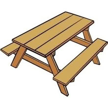 Photo of Garden picnic bench (White Hills) #1