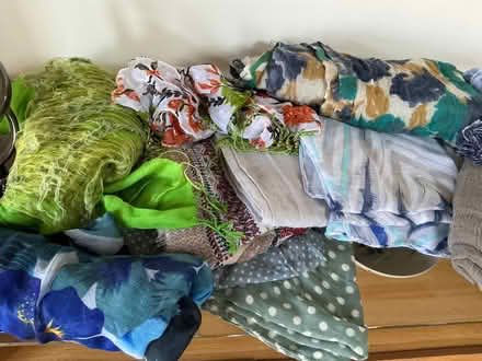 Photo of free Colourful lot 20 ladies scarves, wraps, neck, head (BT10) #2