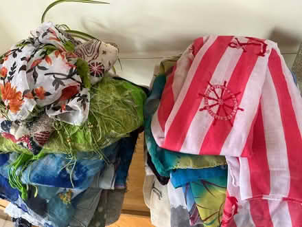 Photo of free Colourful lot 20 ladies scarves, wraps, neck, head (BT10) #1