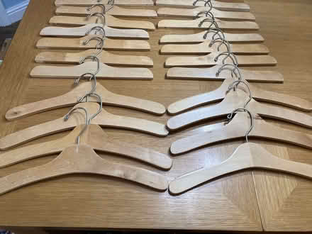 Photo of free 22 Solid Wood Coathangers / Kids hangers (Calthwaite CA11) #1