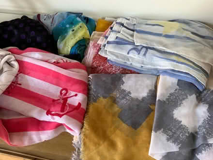 Photo of free Colourful lot 20 ladies scarves, wraps, neck, head (BT10) #4