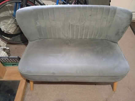 Photo of free Small Grey Sofa 41" W x 24" D (Primrose, Lancaster LA1) #1
