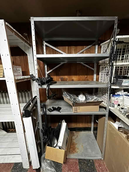 Photo of free tall metal shelves (Lansdowne PA) #1