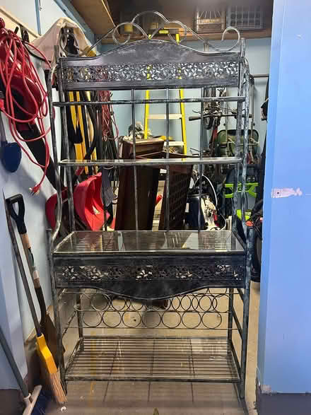 Photo of free Metal Wine rack and shelving unit (Branchburg) #4