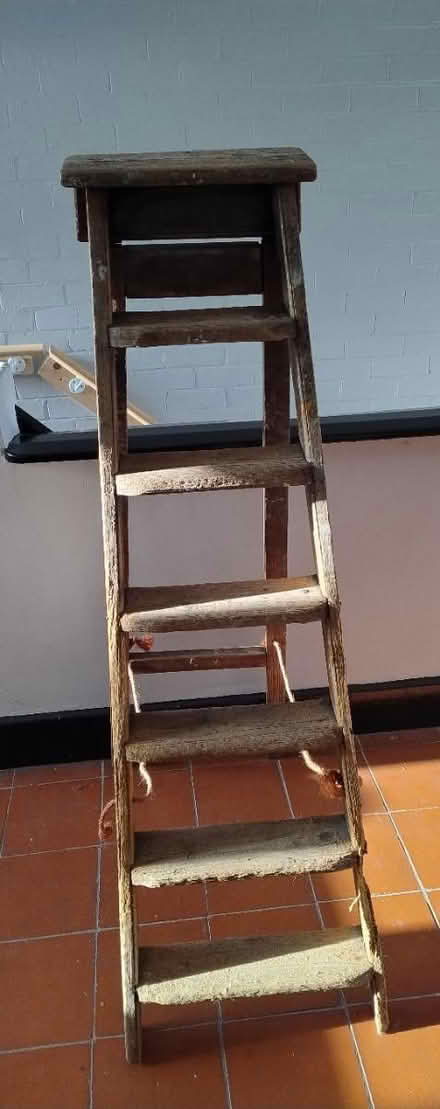 Photo of free Wooden ladder (Bentilee ST2) #2