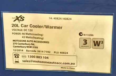 Photo of free 20L Portable Car Fridge Blue (Pyrmont) #4