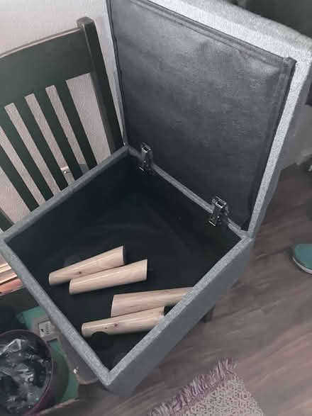 Photo of free 15x15” Broken Storage Ottoman (Takoma, DC) #2