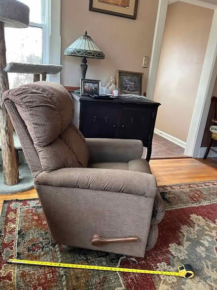 Photo of free Basic brown recliner in good shape (Middle of Evansville) #1