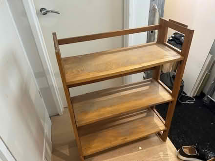Photo of free Wooden folding shelves (SE21 (West Dulwich)) #1