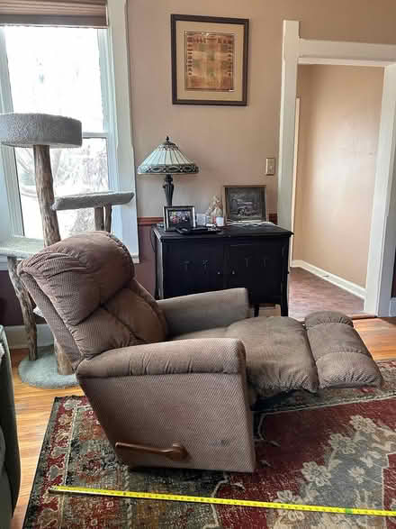 Photo of free Basic brown recliner in good shape (Middle of Evansville) #3