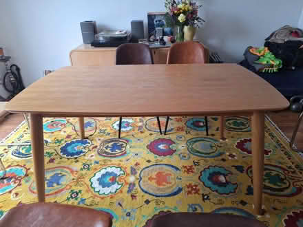 Photo of free Solid Oak dining table. Needs love (Sunnyside) #2