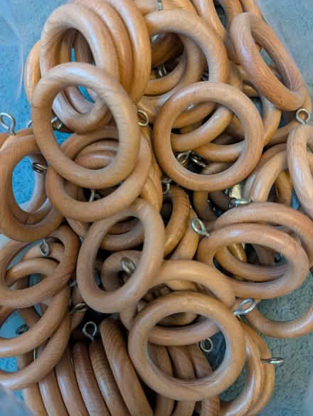 Photo of free Wooden curtain rings (Frimley) #1