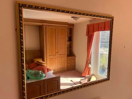 Photo of free Large Mirror, Patterned Frame (Cardiff) #1