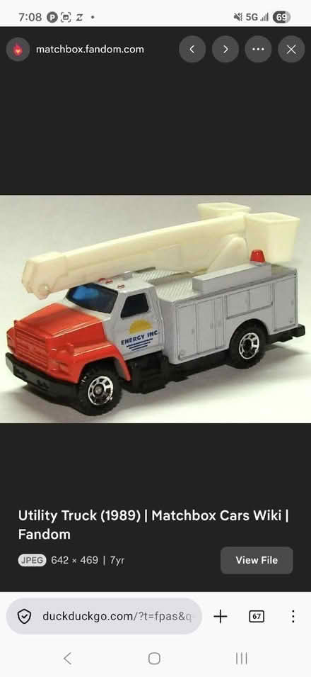 Photo of matchbox utility truck (20817) #2