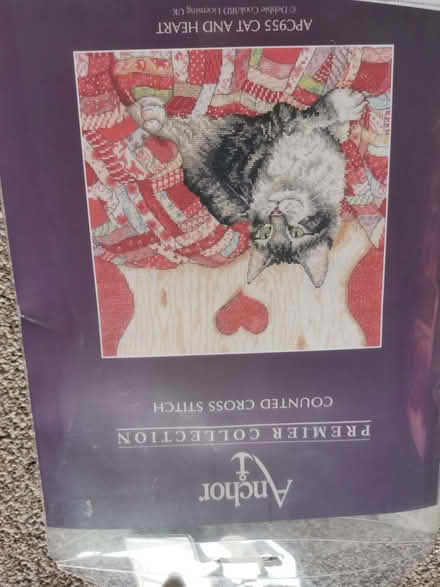 Photo of free Cat cross stitch (Bathwick) (North Road) #1