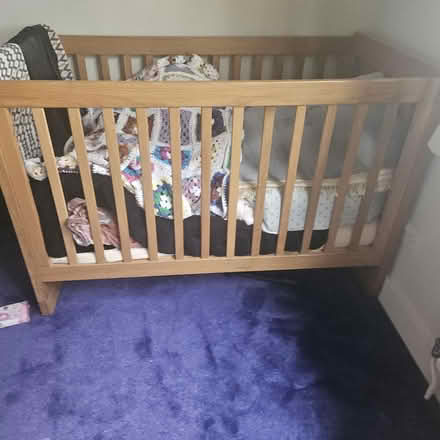 Photo of free Oak cot frame (Langley SL3) #2